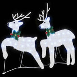 LED Reindeers 2 pcs Cold White Fabric 42012988