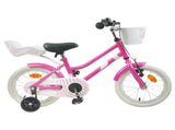 Kids Bike 14 Inches for 3-5 Years Old Dark Pink 42009226