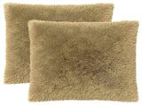 Cushion with Pillow HEERLEN 2 pcs Light Grey PV Fleece 928457