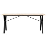 Dining Table Y-Frame 180x90x75 cm Solid Wood Pine and Steel 3282722