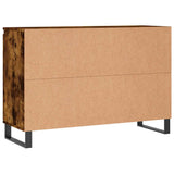 Sideboard Smoked Oak 101.5x35x70 cm Engineered Wood 827217