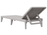 Sun Lounger Grey 186x60x29 cm PP 364218