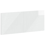 Wall-Mounted Headboard HAARLEM High Gloss White Engineered Wood 896969