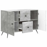 Sideboard Concrete Grey 89 x 34.5 x 60 cm Engineered Wood 895578