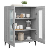 Sideboard Grey Sonoma 69.5x34x90 cm Engineered Wood 817337