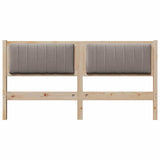Upholstered Headboard Brown 150 cm Solid Pine Wood 879062