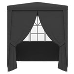 Professional Party Tent with Side Walls 2x2 m Anthracite 90 g/m 48531