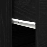 Sideboard with Drawer Black Oak 80 x 33 x 70 cm Engineered Wood 862802