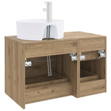 Bathroom Furniture Set 2 pcs Artisan Oak Engineered Wood 3403991