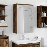 Bathroom Mirror Cabinet Smoked Oak 43 x 16 x 62.5 cm 889139