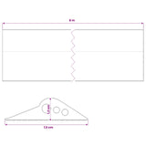 Garage Floor Seal Black 75 x 12 mm 8 m EPDM Rubber 42038259