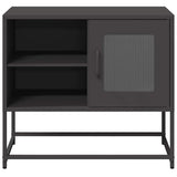 TV Cabinet Black 68x39x60.5 cm Steel 853386
