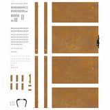 Garden Gate 100x175 cm Corten Steel 153266