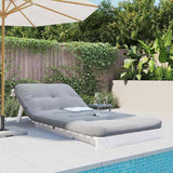Futon Sofa Bed with Mattress White 80x206x11 cm Solid Wood Pine 846757