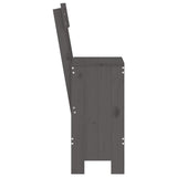 Bar Stools 2 pcs Grey 40x48.5x115.5 cm Solid Wood Pine 825361
