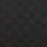 Sun Lounger with Black Woven Webbing 55x200x30 cm Bamboo 4108233