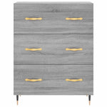 Highboard Grey Sonoma 69.5x34x180 cm Engineered Wood 3195833