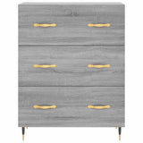 Highboard Grey Sonoma 69.5x34x180 cm Engineered Wood 3195833