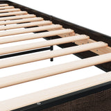 Bed Frame without Mattress Brown Oak 90x190 cm Single 845631