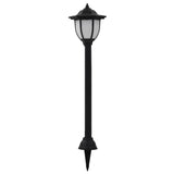 Outdoor Solar Lamps 6 pcs LED Black 277138