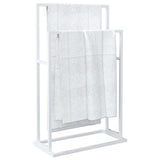 Freestanding Towel Rack White 48x24x78.5 cm Iron 343088