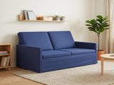 2 Seater Sofa Police Blue 130 x 81 x 82 cm Velvet 42041066
