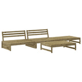4 Piece Garden Lounge Set Impregnated Wood Pine 3186633