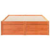 Bed Frame without Mattress Wax Brown 120x200 cm Solid Wood Pine 3282380
