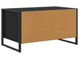 Shoe Cabinet Black Oak 60 x 35 x 44 cm Engineered Wood 886456
