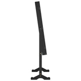 Mirror Jewellery Cabinet Free Standing Black 42x38x152 cm 353257