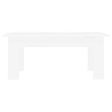 Coffee Table White 100x60x42 cm Engineered Wood 801179
