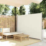 Patio Retractable Side Awning 170x300 cm Cream 48365