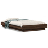 Bed Frame without Mattress Brown Oak 90x200 cm 3281216