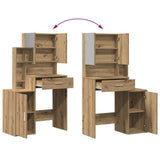Dressing Table Artisan Oak 80 x 35 x 132 cm Engineered Wood 868881