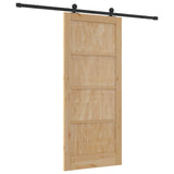Sliding Door ORKDAL Natural 86 x 198.5 cm Solid Pine Wood 3445501