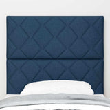 Headboard with Headboard Blue 100 cm Faux Leather 3337905