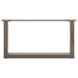 Coffee Table Legs U-Shaped 2 pcs Natural Steel 60x cm 4013143