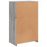 Side Cabinet with LED Lights Grey Sonoma Engineered Wood 836628