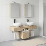Bathroom Cabinet Set 5 pcs Sonoma Oak Engineered Wood 3406273