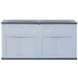 Garden Storage Box 320 L Grey Black 45689