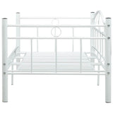 Daybed Frame without Mattress White Metal 90x200cm 286136