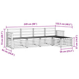 Sofa Sets 5 pcs Natural Solid Acacia Wood 3374659