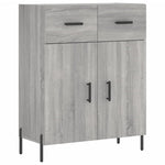 Highboard Grey Sonoma 69.5x34x180 cm Engineered Wood 3198543
