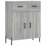 Highboard Grey Sonoma 69.5x34x180 cm Engineered Wood 3198543