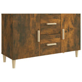 Sideboard Smoked Oak 100x36x60 cm Engineered Wood 817465