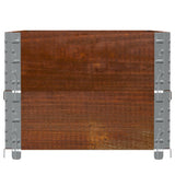 Pallet Collars 2 pcs Brown 100x50 cm Solid Wood Pine 4010285