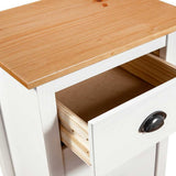 Sideboard Hill White 46x35x80 cm Solid Pine Wood 288914