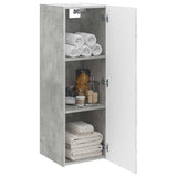 Wall-mounted Bathroom Cabinet Concrete Grey 33 x 34.5 x 100 cm 890655