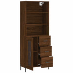Highboard Brown Oak 69.5x34x180 cm Engineered Wood 3189524