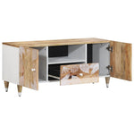 ZNTS TV Cabinet 105x33.5x46 cm Solid Wood Mango 4018678